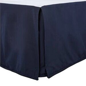 NEW- STUDIO D Bed Skirt Haley Twin Bedskirt - Cotton - Navy